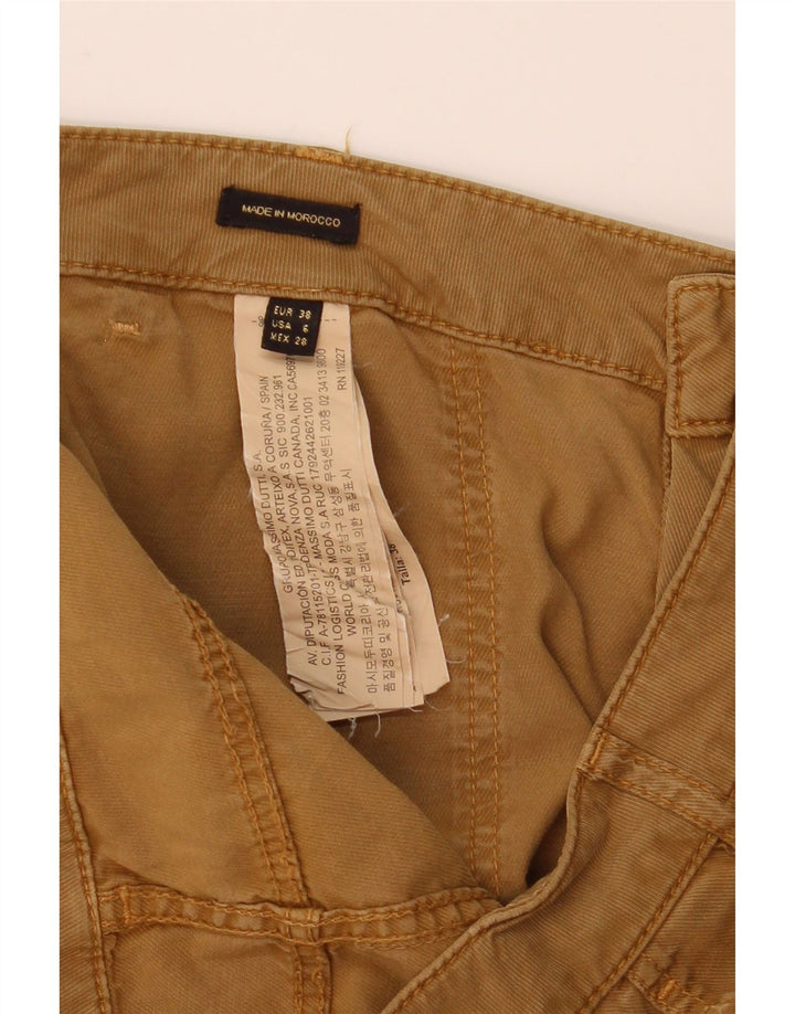 Massimo Dutti Pantaloni cargo subțiri pentru femei EU 38 Mici W28 L31 maro Lyocell