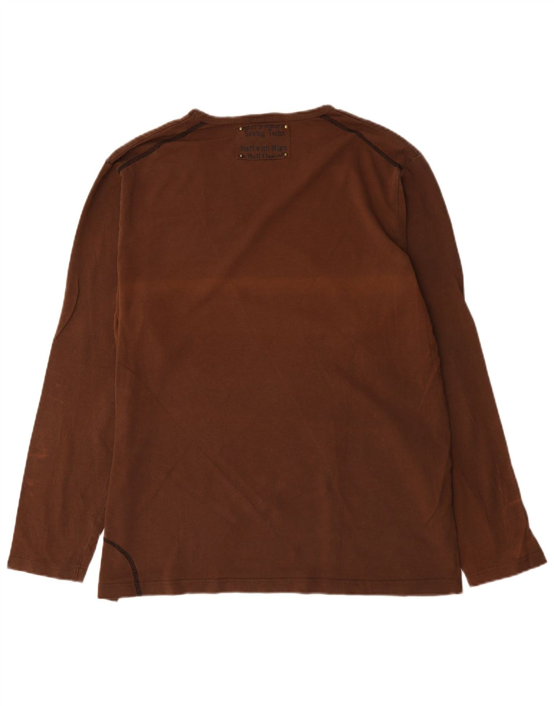 Bromfield Top pentru bărbați cu mânecă lungă 2XL, bumbac maro