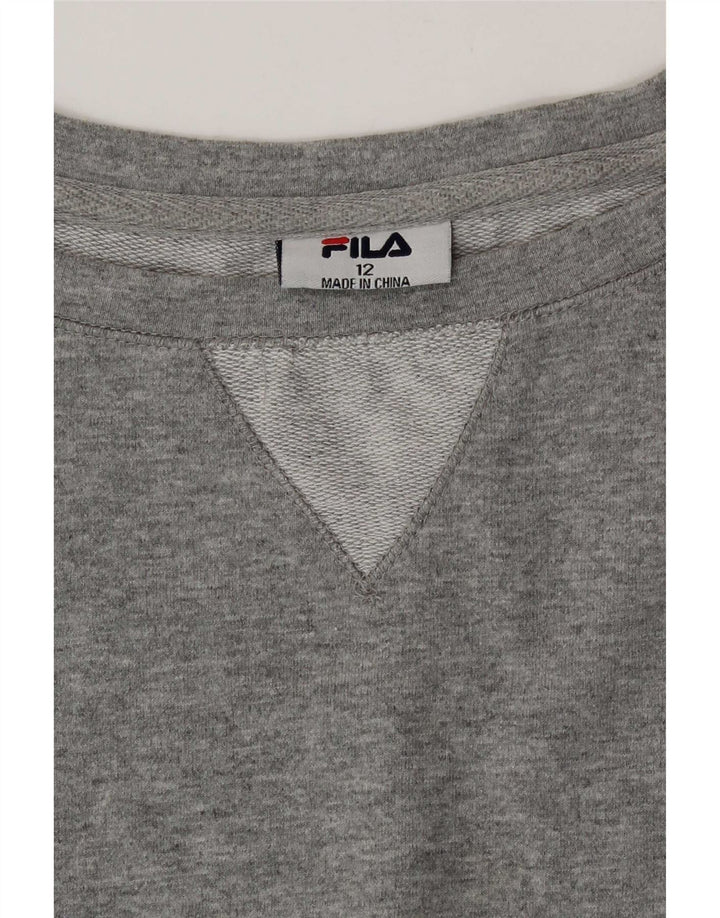 Pulover Fila pentru damă UK 12 Medium Gri Colorblock