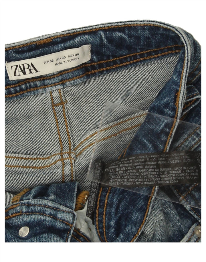 ZARA Mens Distressed Slim Jeans EU 38 Small W30 L31 Blue Cotton Vintage Zara and Second-Hand Zara from Messina Hembry 