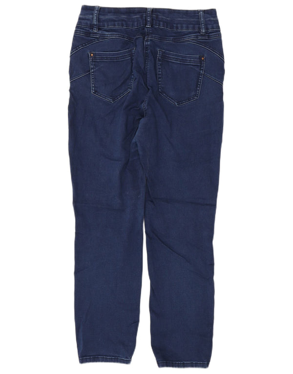 Blugi drepti pentru femei M&Co UK 12 Medium L32 L28 Bumbac bleumarin