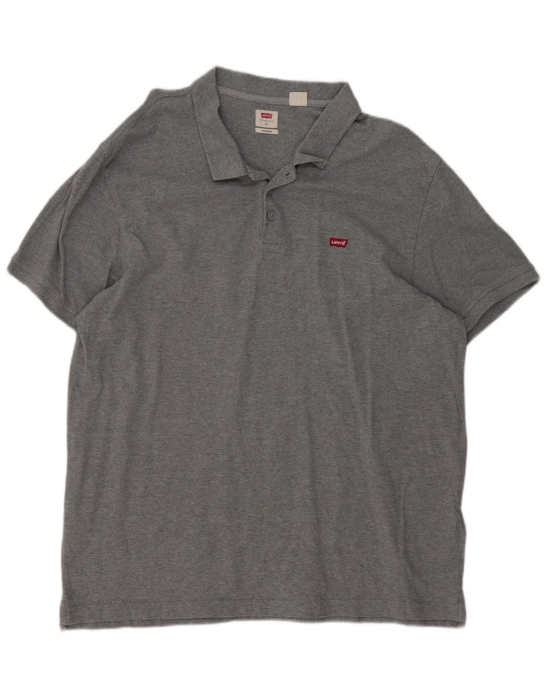 Cămașă polo standard pentru bărbați Levi's XL bumbac gri