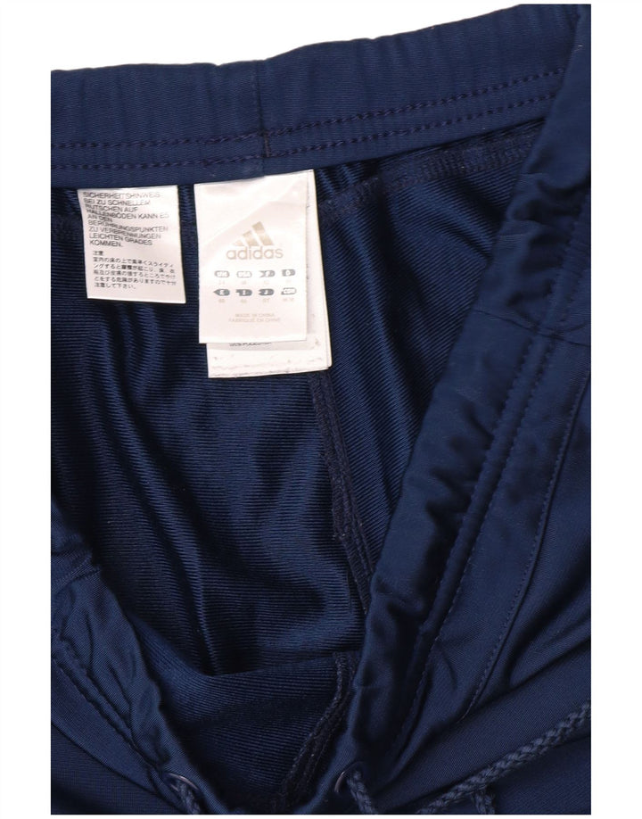 Pantaloni de trening ADIDAS pentru femei UK 14 Poliester mediu albastru bleumarin