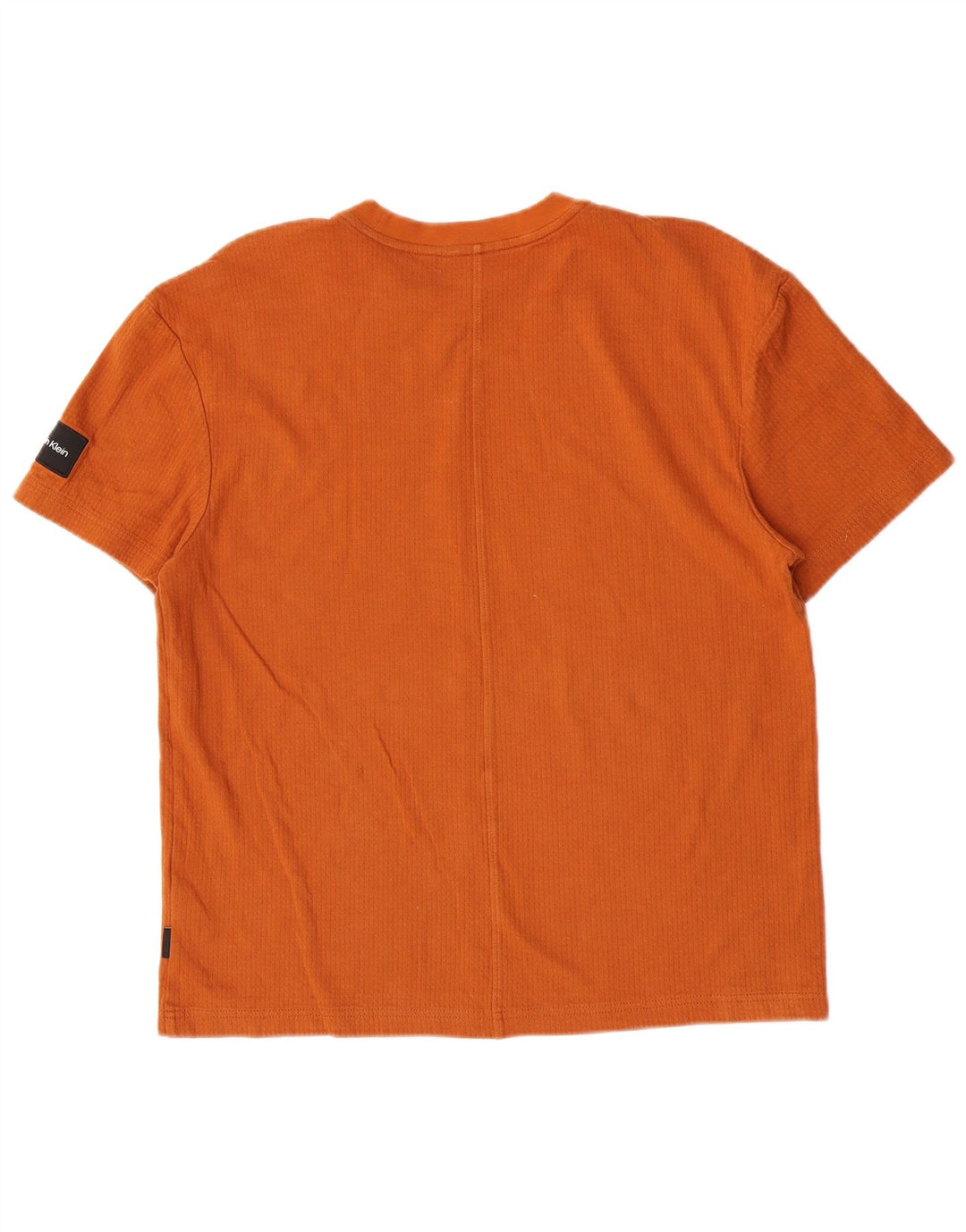Tricou Calvin Klein pentru bărbați Top din bumbac portocaliu mediu