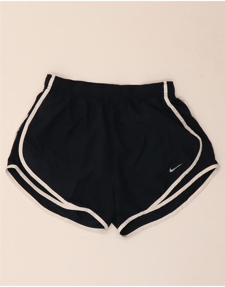 Pantaloni scurti sport NIKE Dri Fit pentru femei UK 12 Medium Bleumarin