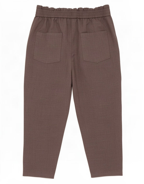 Pantaloni tăiați conici pentru femei cu talie înaltă Zara 2XL L34 L24 gri