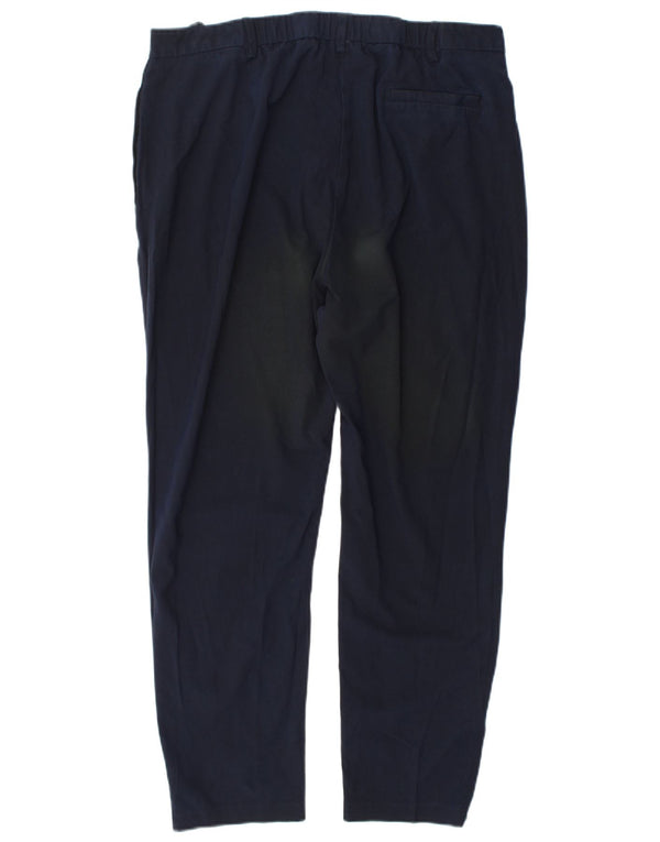 Pantaloni de costum conici pentru femei Marks & Spencer UK 18 XL W36 L28 bleumarin