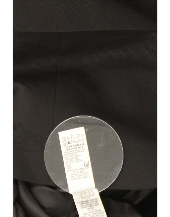 Jachetă pentru bărbați Marks & Spencer, scurtă, slim fit, UK 36, neagră