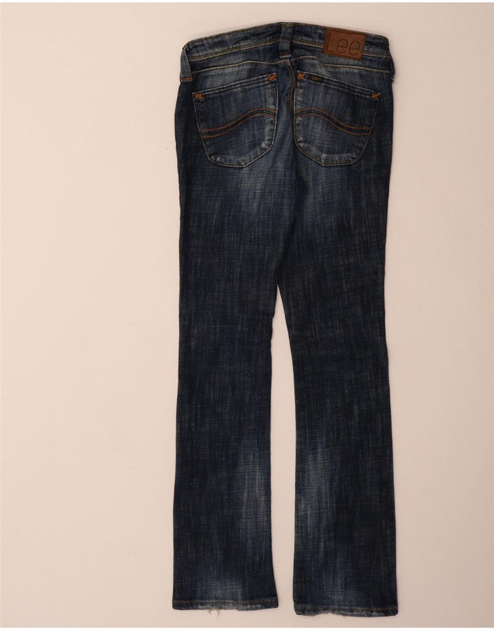 Blugi bootcut LEE pentru femei cu talie joasă W29 L33 bumbac bleumarin