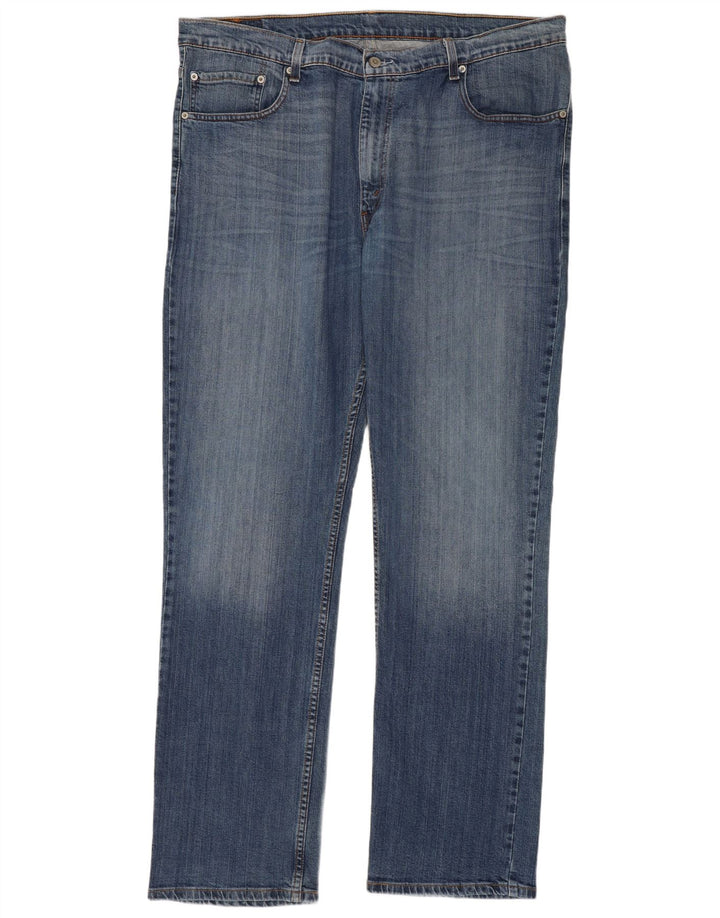 Blugi drepti pentru bărbați Levi's 752 W42 L34 Bumbac albastru