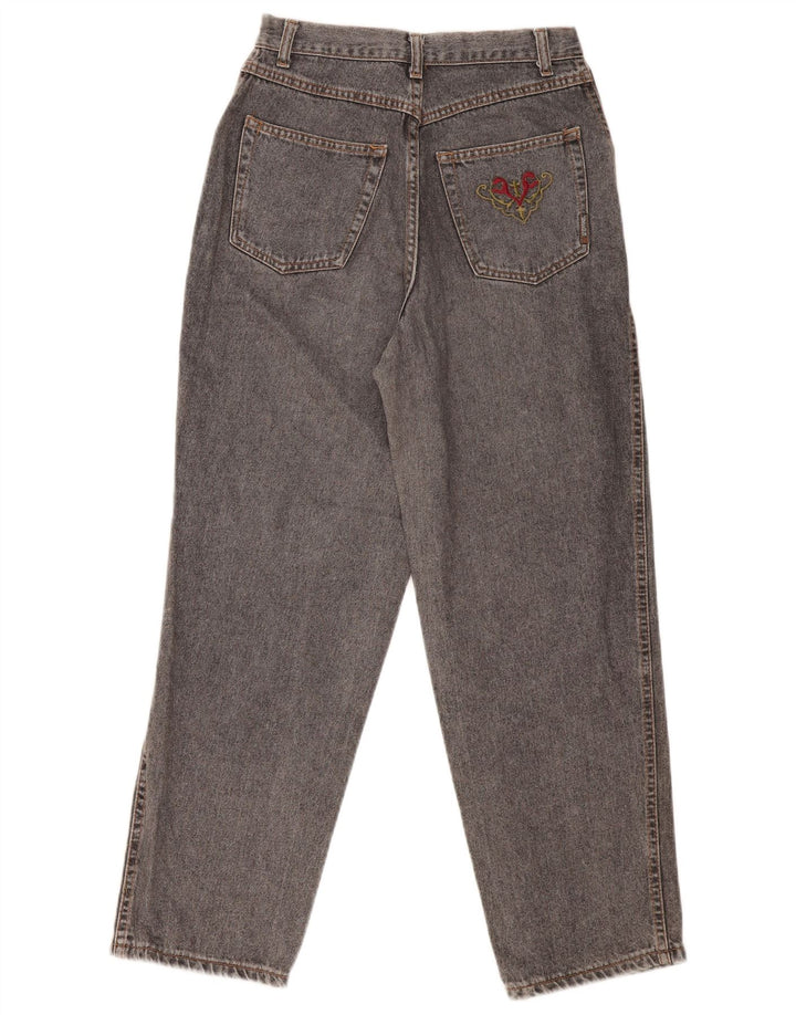 Blugi conici vintage pentru femei cu talie înaltă IT 46 Large W28 L29 Bumbac gri