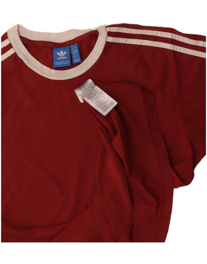 Tricou Bărbați Adidas Top Mare Bumbac Burgundy