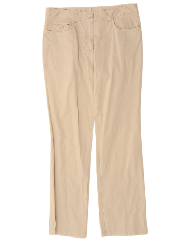 Paul & Shark Pantaloni casual Bootcut pentru femei IT 44 Medium L32 L29 Bej