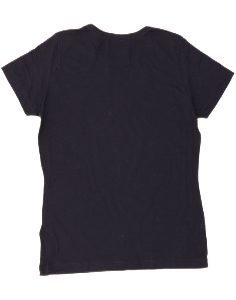 NIKE Womens Slim Fit Graphic T-Shirt Top UK 18 XL Navy Blue Cotton Vintage Nike and Second-Hand Nike from Messina Hembry 