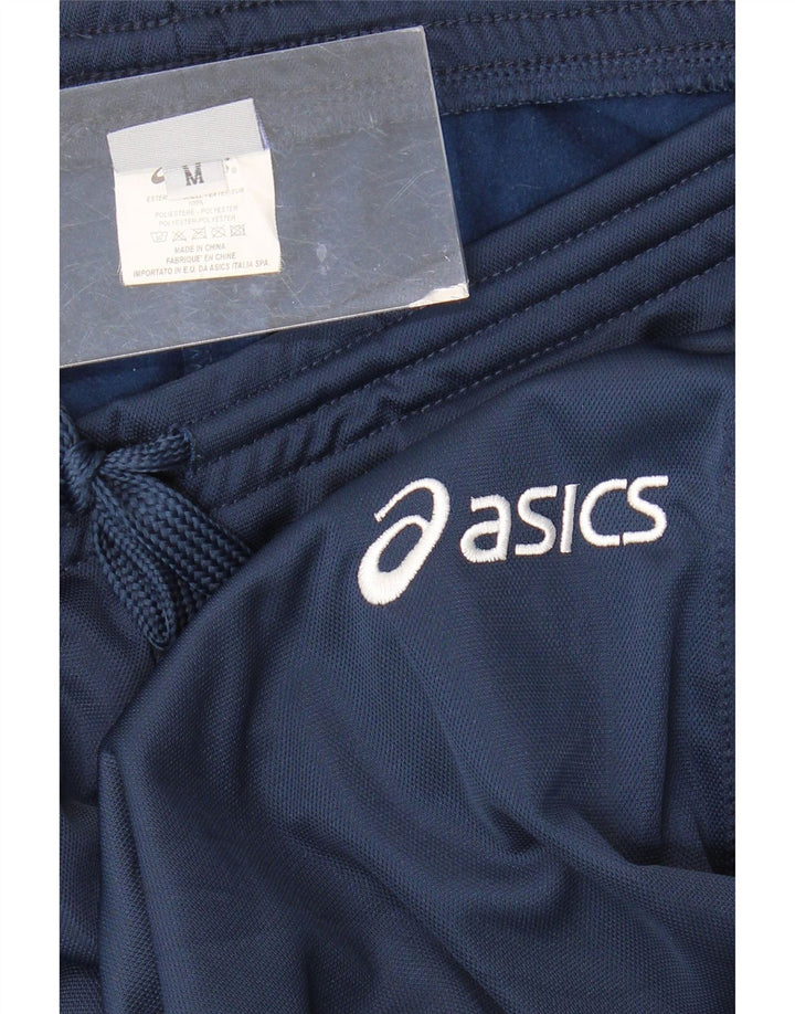 Pantaloni de trening Asics pentru bărbați, poliester mediu bleumarin
