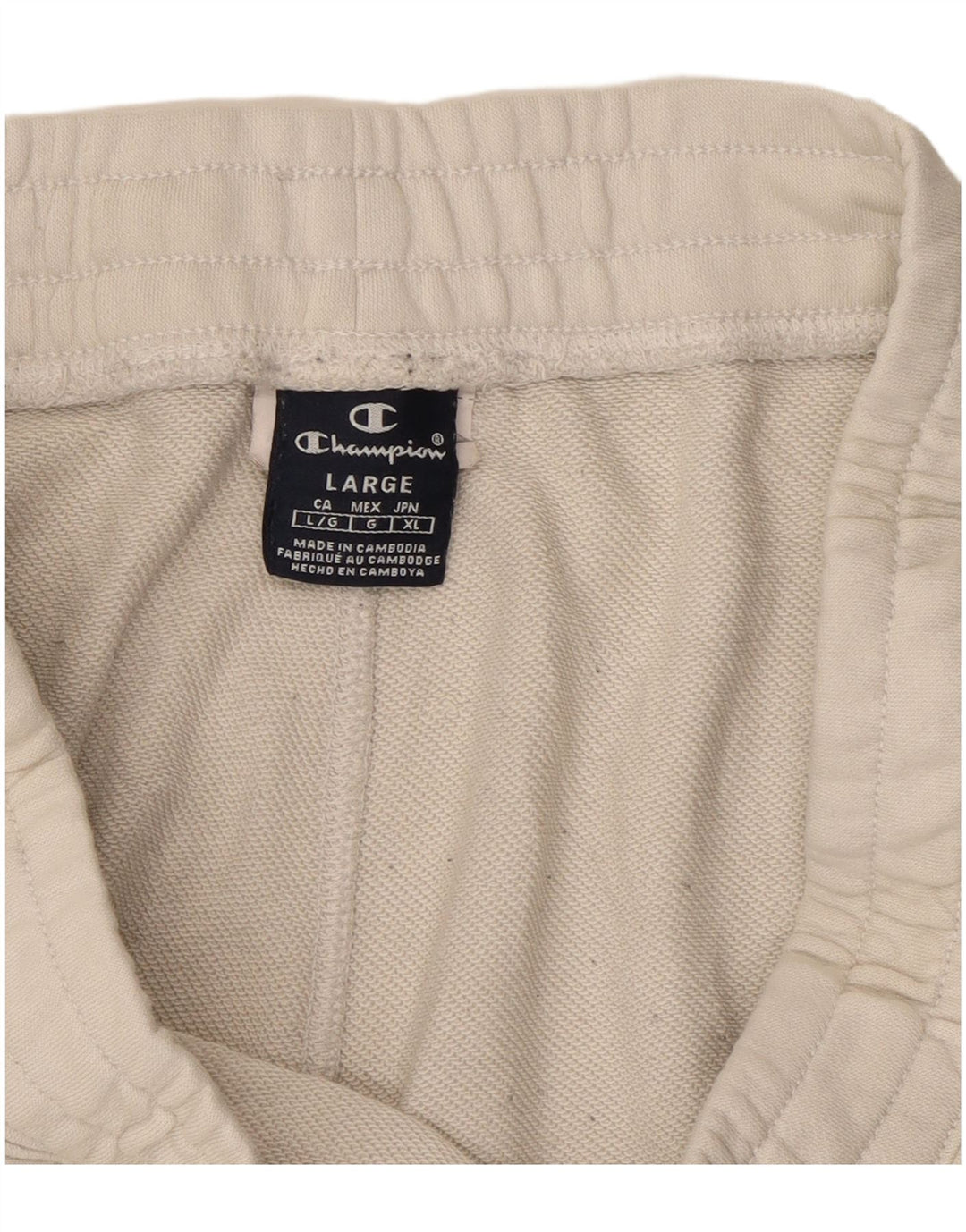 Pantaloni scurți sport grafic pentru bărbați Champion, mari, alb, blocuri de culoare