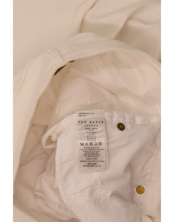 Blugi slim pentru femei Ted Baker W28 L26 bumbac alb