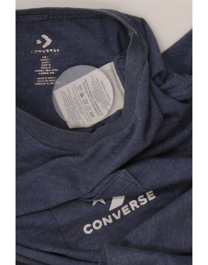 Tricou Converse pentru bărbați Top mare din bumbac albastru