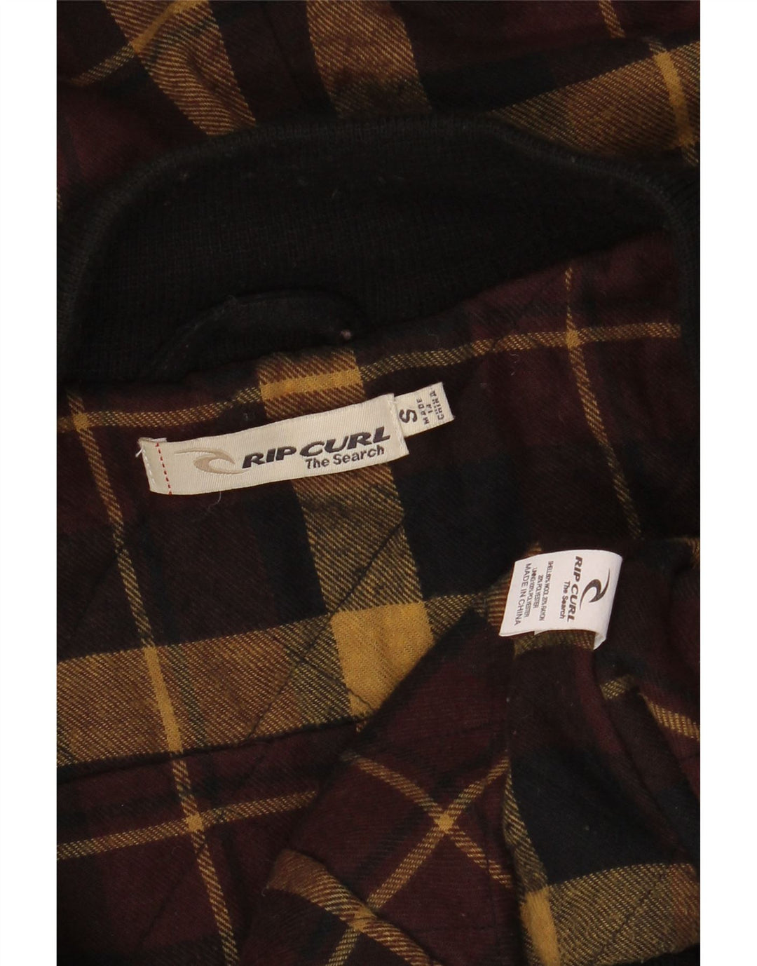 RIP CURL jachetă de vânt pentru femei cu glugă, UK 10, lână neagră mică