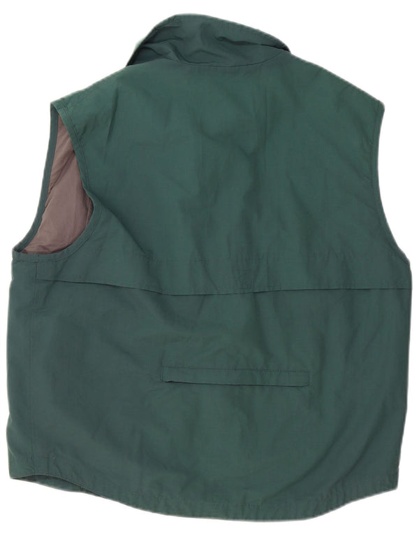 Marlboro Classics Gilet utilitar pentru bărbați UK 40 Poliester verde mare