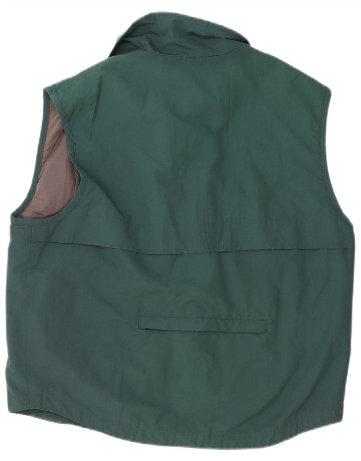 Marlboro Classics Gilet utilitar pentru bărbați UK 40 Poliester verde mare