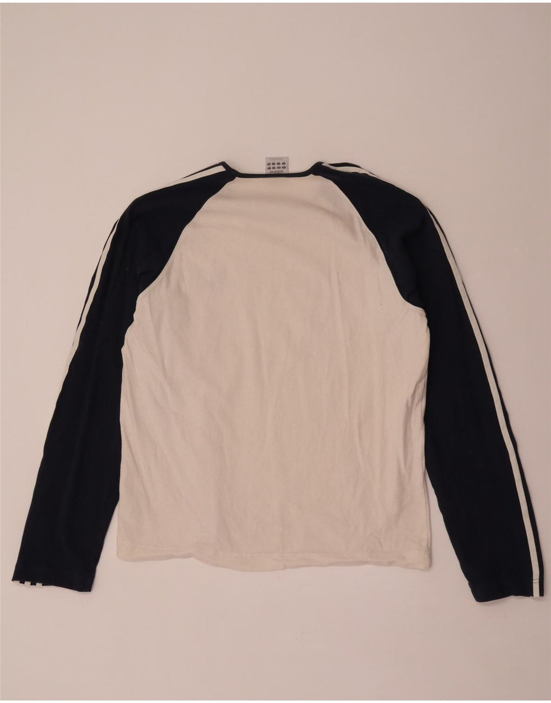 Top pentru bărbați Adidas cu mânecă lungă XL, alb, din bumbac color bloc