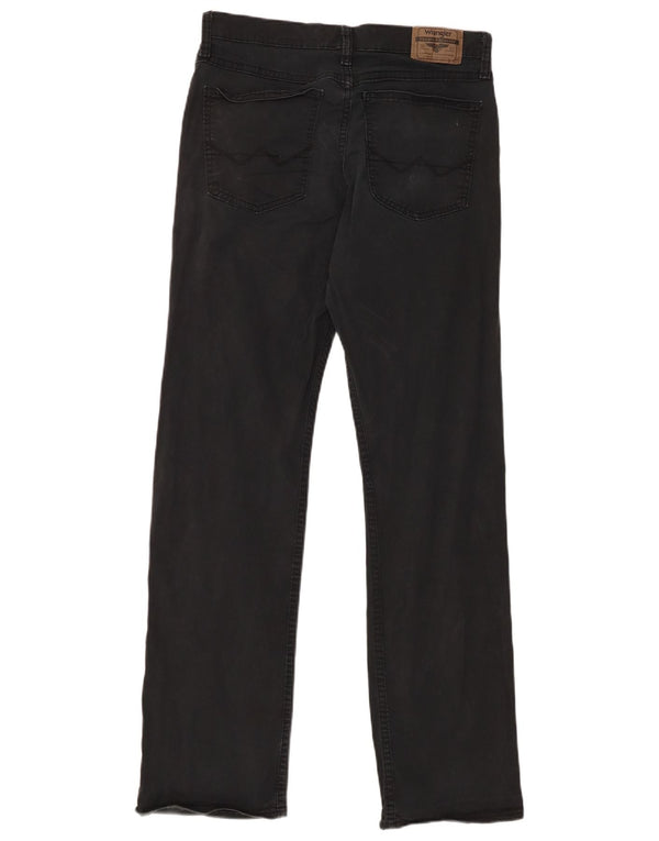 Pantaloni casual drepti pentru bărbați Wrangler W30 L32 bumbac negru