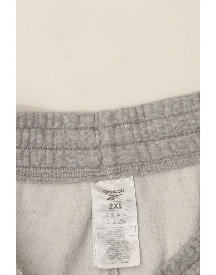 Pantaloni scurți sport pentru bărbați Reebok, 2XL, bumbac cu pete gri