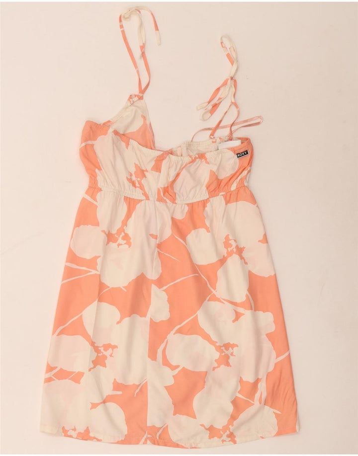 Rochie de soare Roxy pentru femei UK 12 Medium Pink Floral Poliester