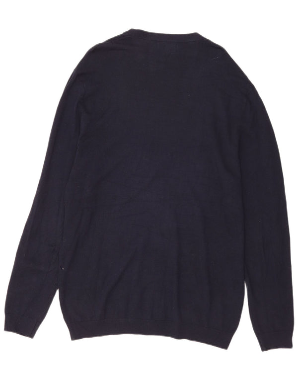 Pulover cardigan pentru bărbați Zara, mare, bleumarin