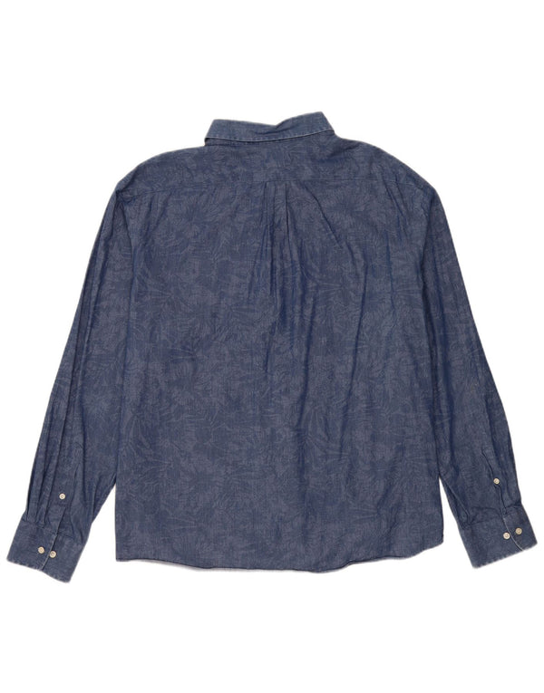 Cămașă pentru bărbați Ralph Lauren, cu formă regulată, 2XL, albastru marin, elastan floral