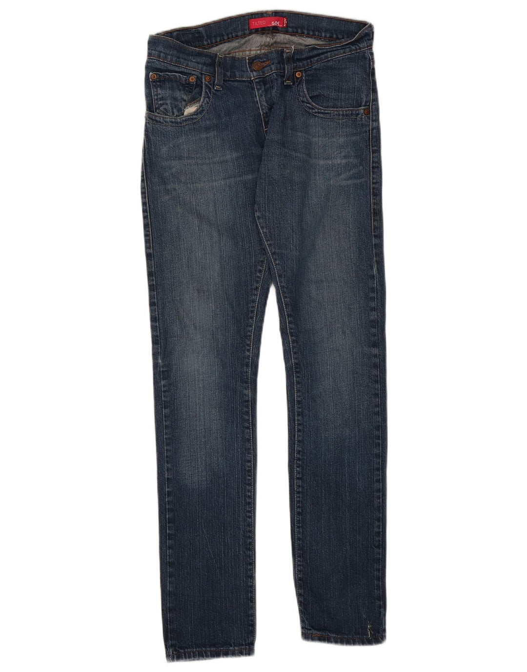 Blugi Levi's pentru femei 504 Tilted Slim US 5 Medium W30 L32 Blue Bumbac