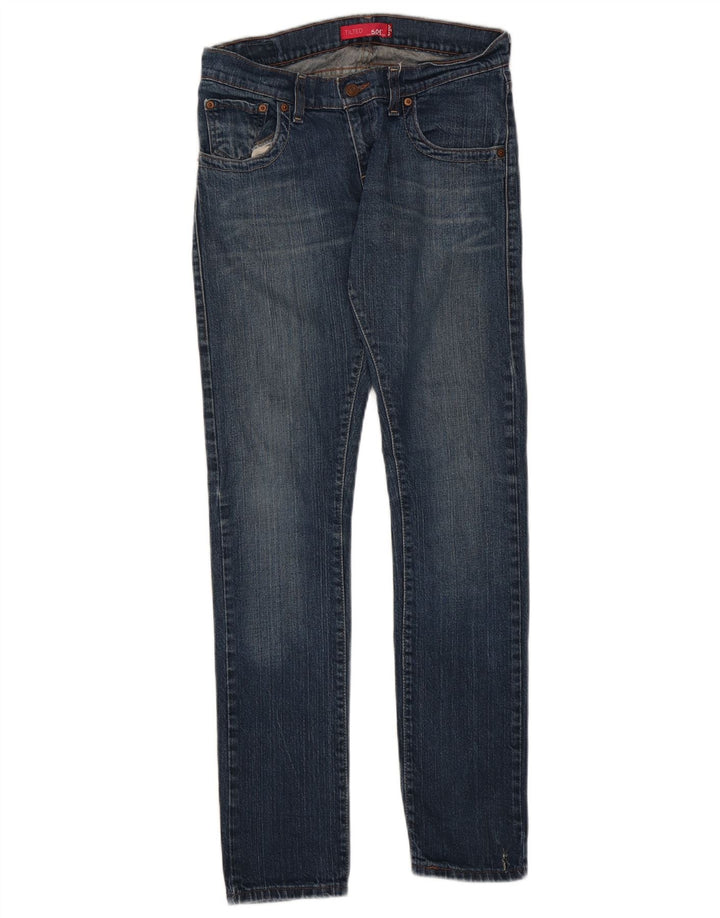 Blugi Levi's pentru femei 504 Tilted Slim US 5 Medium W30 L32 Blue Bumbac