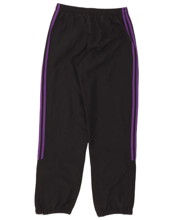 Adidas Womens Tracksuit Trousers Joggers UK 12 Medium Black Polyester