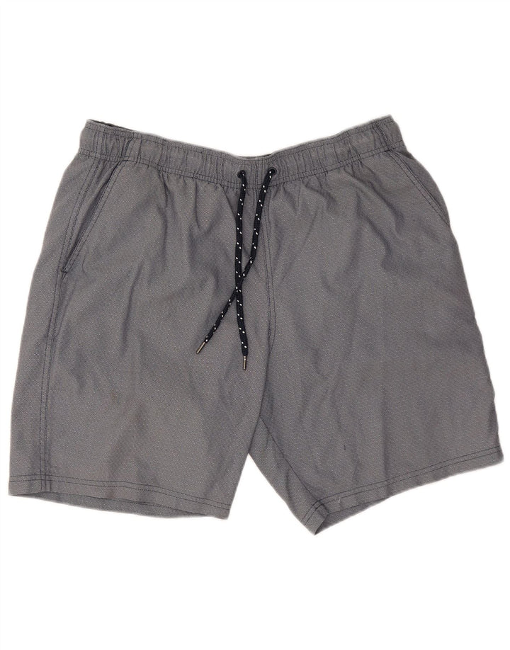 Pantaloni scurți sport pentru bărbați Marks & Spencer, mari, din bumbac geometric, albastru