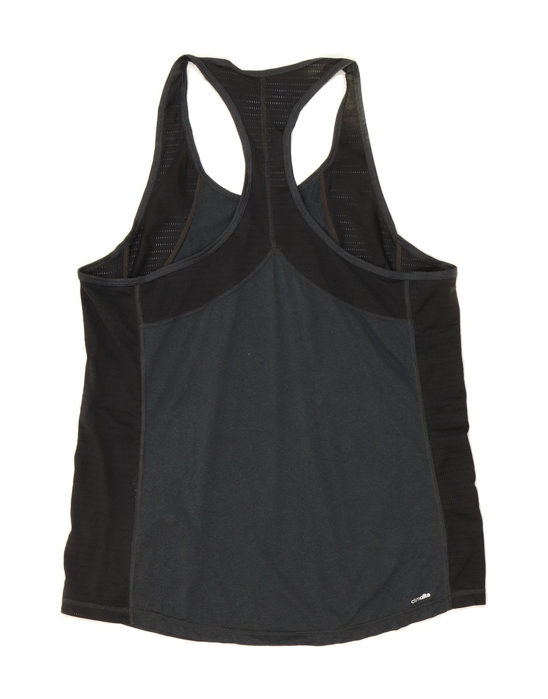 ADIDAS Womens Climalite Vest Top UK 14 Medium  Grey Colourblock Polyester Vintage Adidas and Second-Hand Adidas from Messina Hembry 