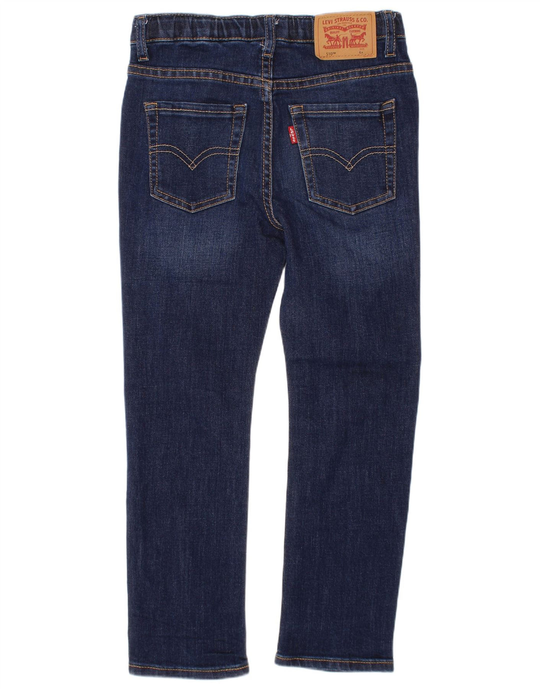 Jeans skinny LEVI'S 510 pentru baieti 5-6 ani W24 L20 bleumarin bumbac