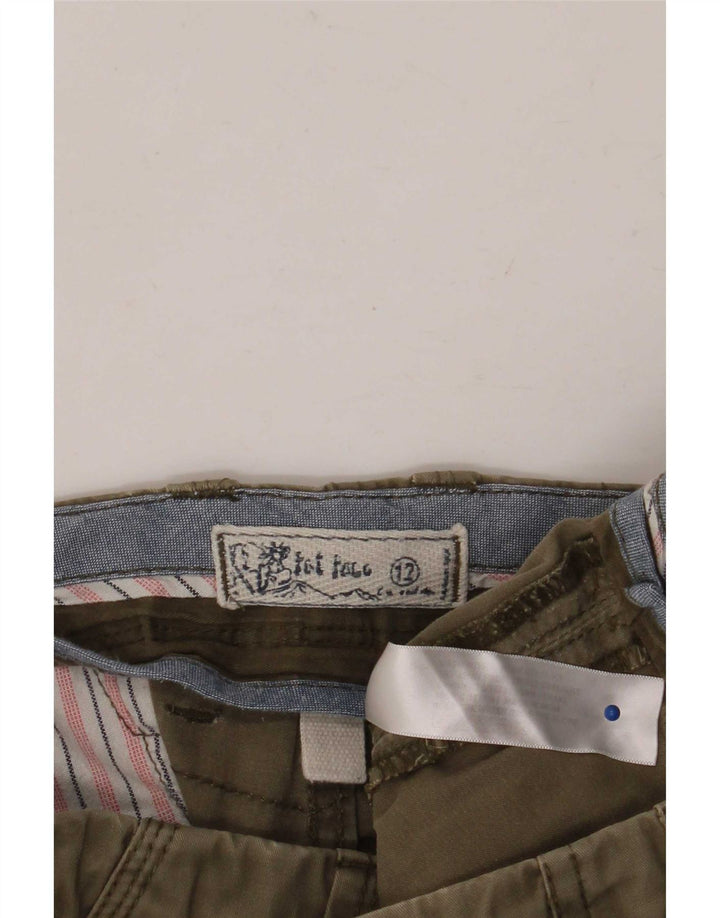 Pantaloni scurti cargo pentru femei Fat Face UK 12 Medium W32 Kaki Bumbac
