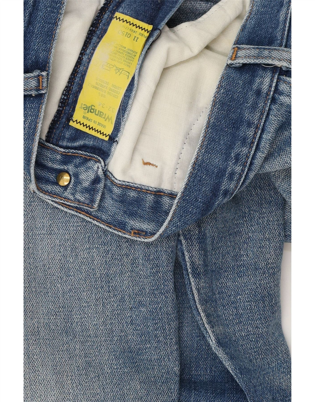 Blugi drepti pentru bărbați Wrangler W32 L27 Bumbac albastru