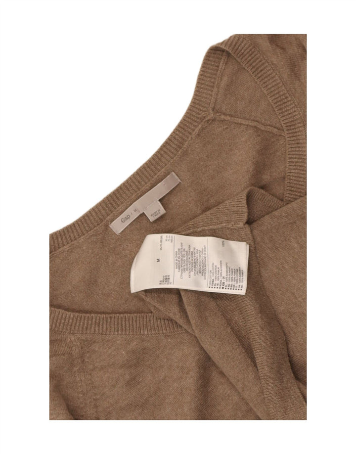 Pulover cardigan pentru femei Gap UK 12 bumbac maro mediu