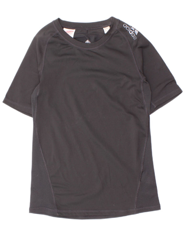 Tricou Adidas Climacool pentru baieti Top 11-12 ani poliester negru