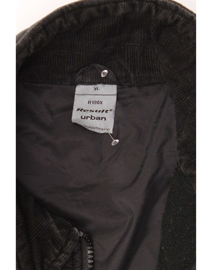 Jachetă matlasată vintage pentru bărbați UK 42 XL Nylon negru