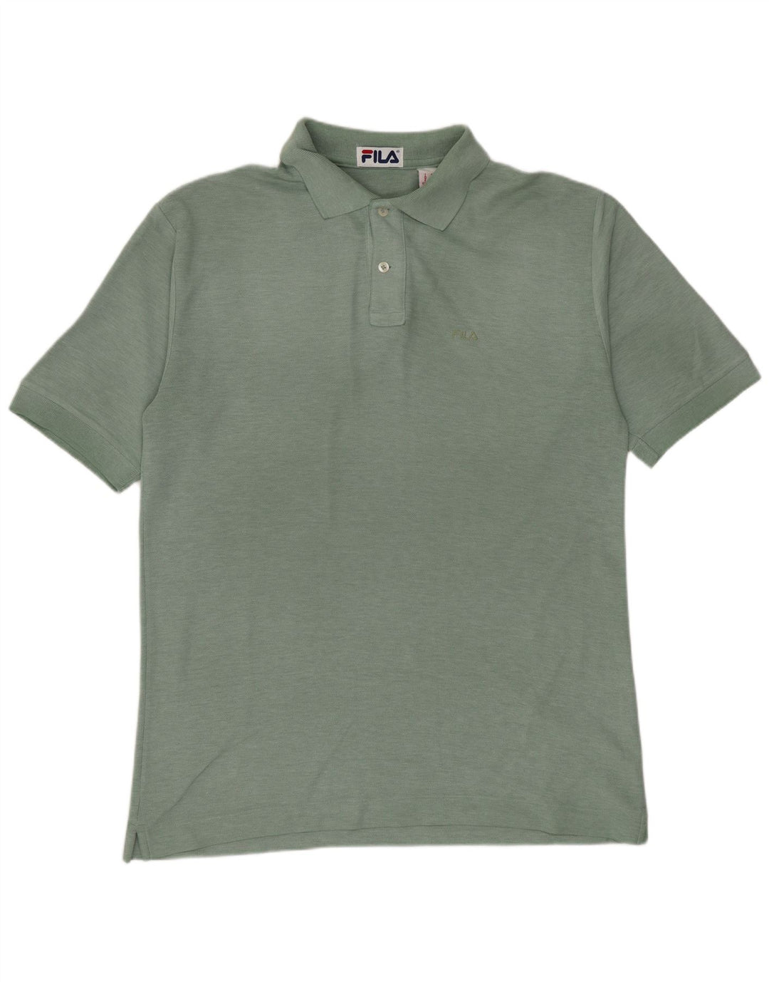 Tricou polo Fila pentru bărbați, bumbac verde mediu