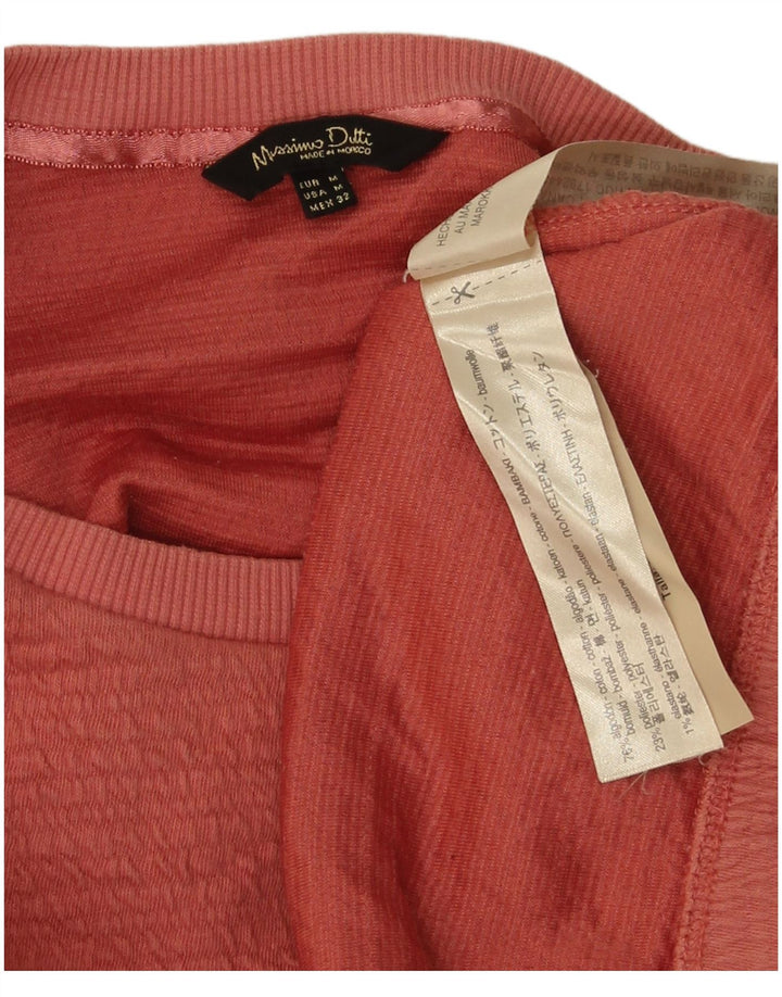Hanorac pentru femei Massimo Dutti Pulover UK 14 Bumbac portocaliu mediu