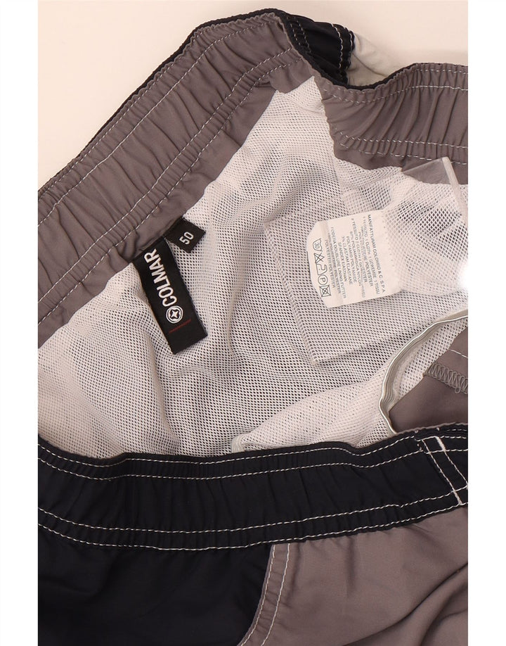 Pantaloni scurți de înot grafic Colmar pentru bărbați IT 50 largi, gri, poliester color bloc