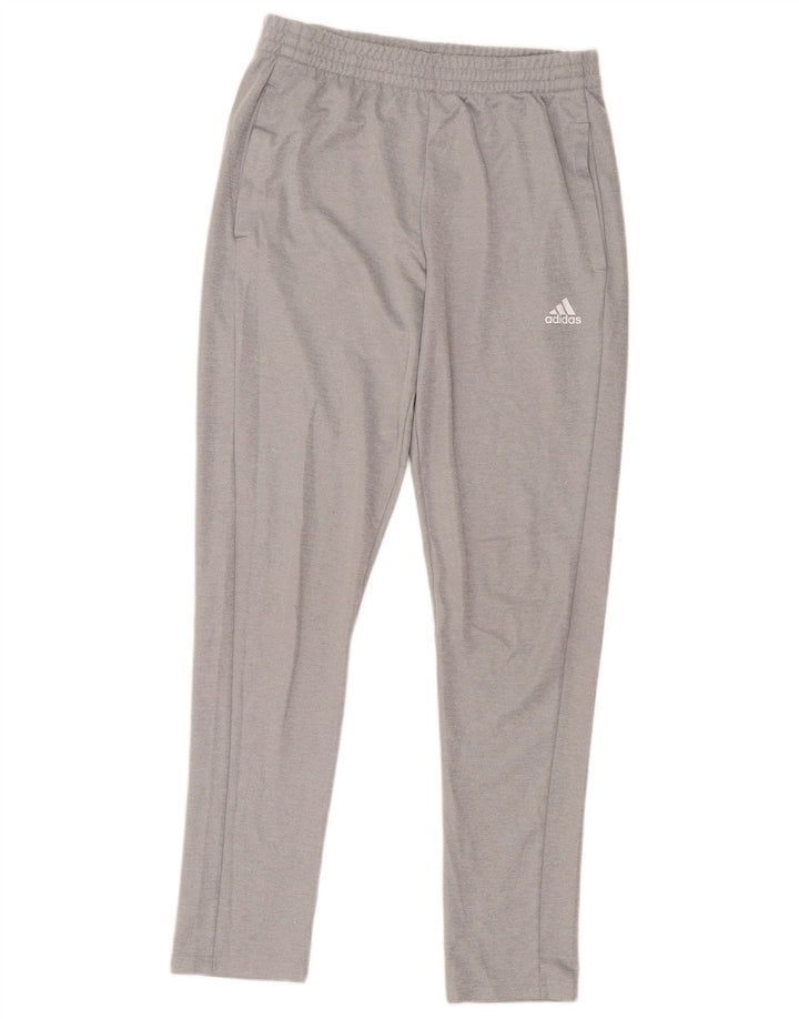 Pantaloni de trening pentru femei Adidas, gri mediu, poliester