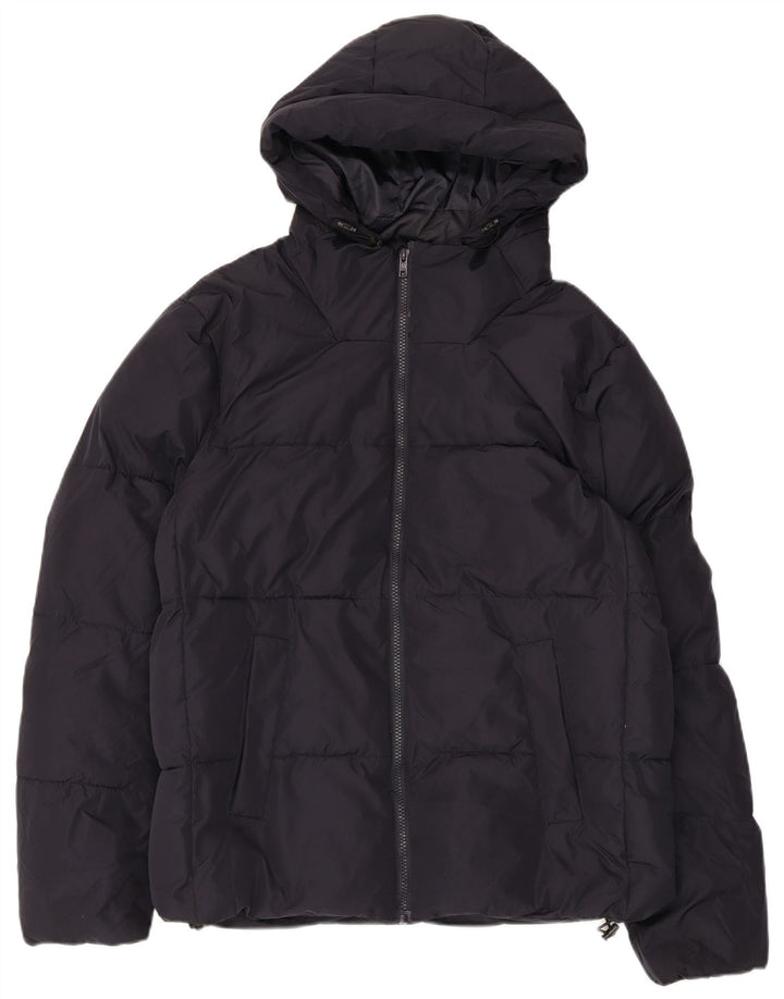 Jachetă căptușită cu glugă pentru bărbați French Connection UK 38 Medium Bleumarin