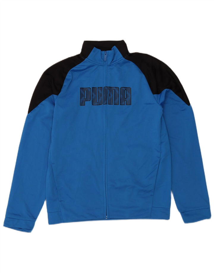 Jachetă de trening cu grafică Puma pentru băieți 15-16 ani, albastru, color block
