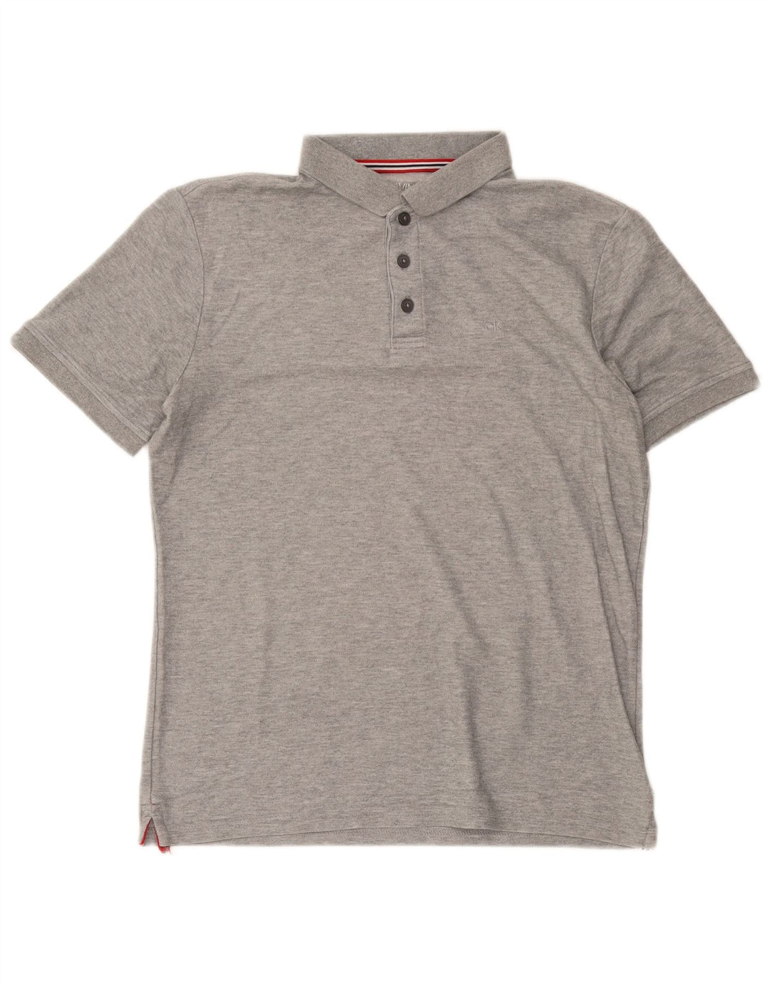 Cămașă polo de golf Calvin Klein pentru bărbați, gri mediu cu pete