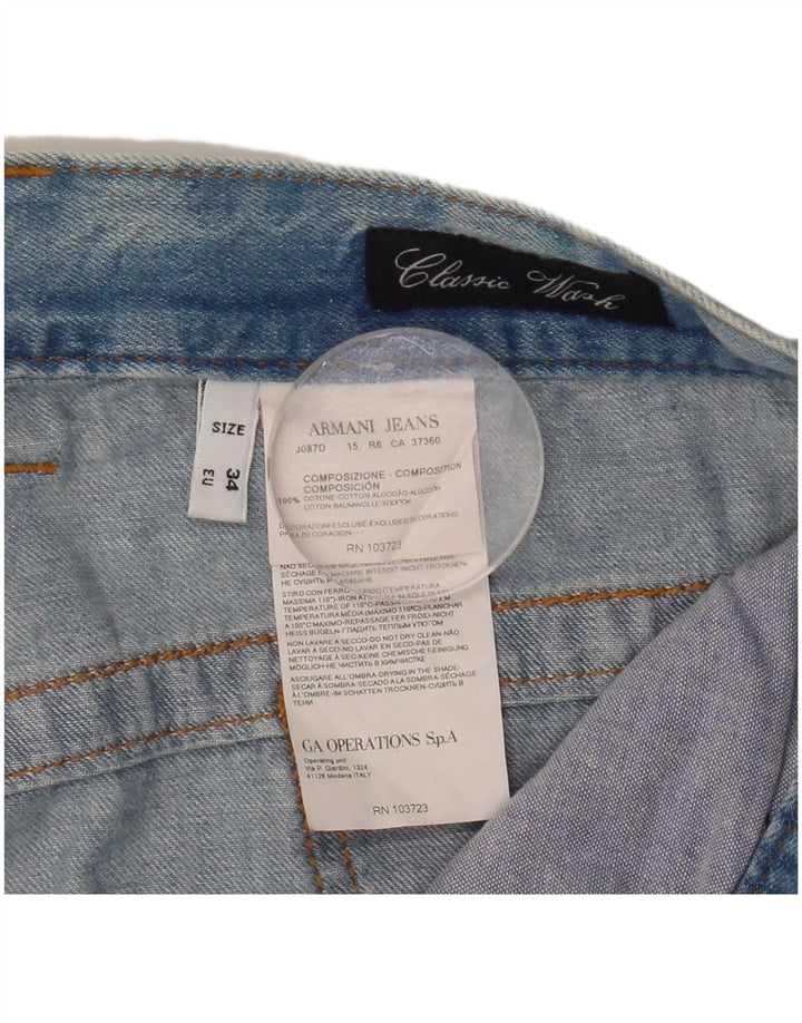 Blugi slim pentru femei Armani W34 L33 Bumbac albastru